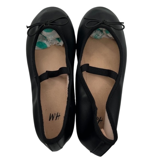 H&M Black Slip On Ballet Flats Size 13 Girl’s - Picture 5 of 8